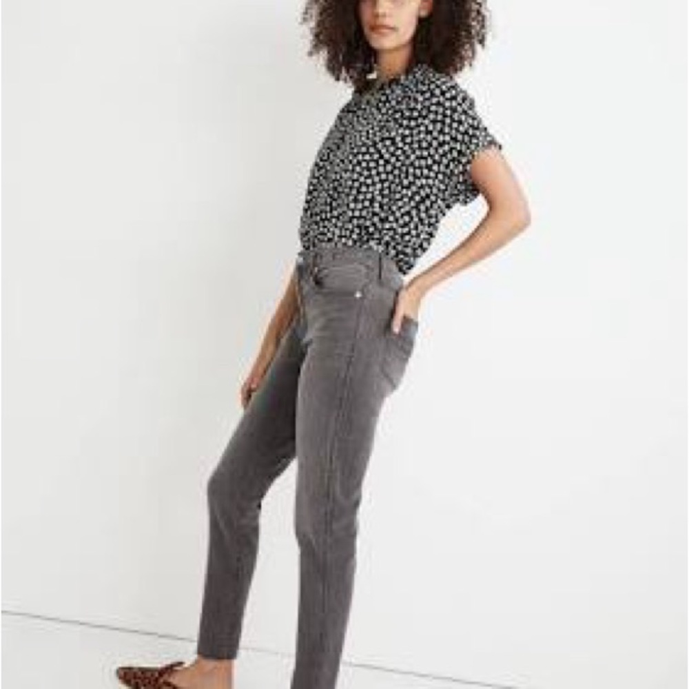 Madewell Stovepipe Jeans in Cement Wash 28 Tall